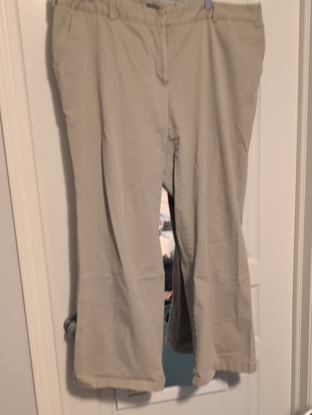 Lands' End Women's Boot-Cut Pants in Khaki